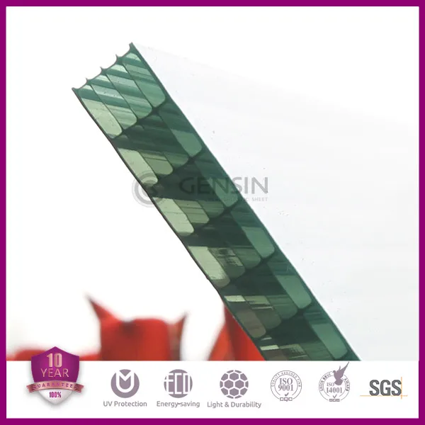 
Five Walls Green Polycarbonate Sunshade Roof Sheet For Skylight Solar Control Grade A Cheap Price Wholesale 12mm 