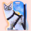 Hot Sale 7 Colors Nylon Products For Pet Cat Harness And Leash Adjustable Pet Traction Harness Belt Cat Kitten Halter Collar