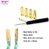 Existing Mould 1inch Shoelace Metal Aglet Tip with Screw Custom Laser Logo Metal Tips For Laces