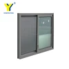 YY Construction Supply Cheap Price Aluminum Sliding Window Grill Design with Double Glazed Glass