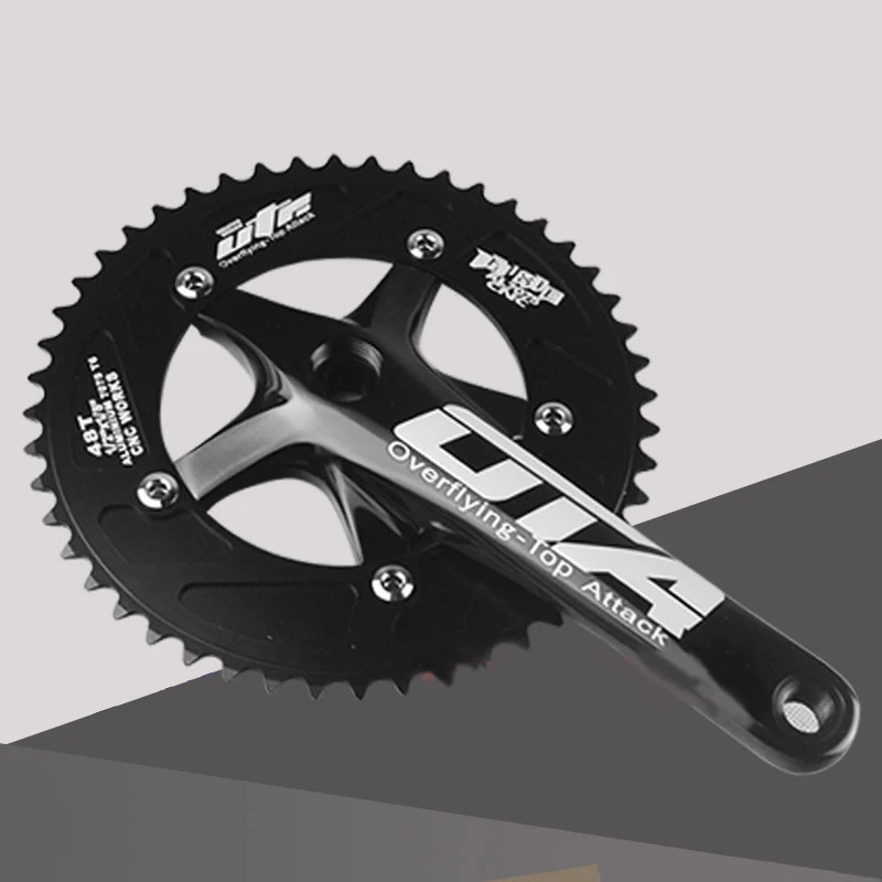 

Drop shipping Folding Bike Components Integrated Crank 48T Track Cycle CNC OEM Fixed Gear Bicycle Parts Fixie Bicycle Crankset, Customer's request