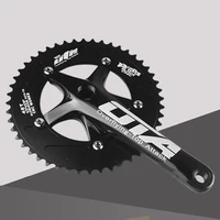 

Drop shipping Folding Bike Components Integrated Crank 48T Track Cycle CNC OEM Fixed Gear Bicycle Parts Fixie Bicycle Crankset