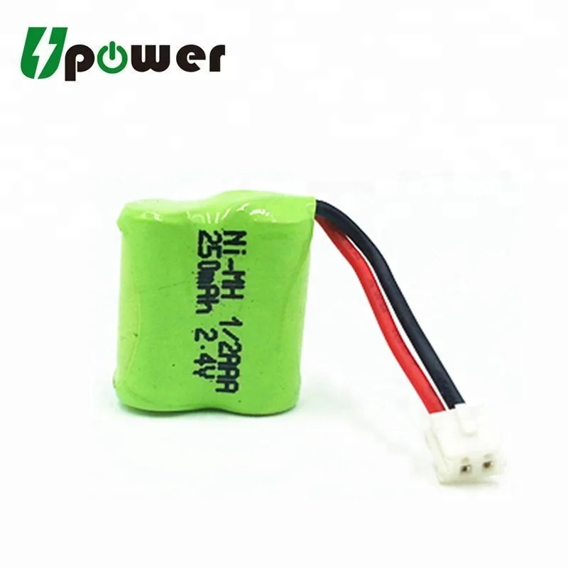2.4V 250mah NIMH Battery Pack for Cordless Phones - Rechargeable