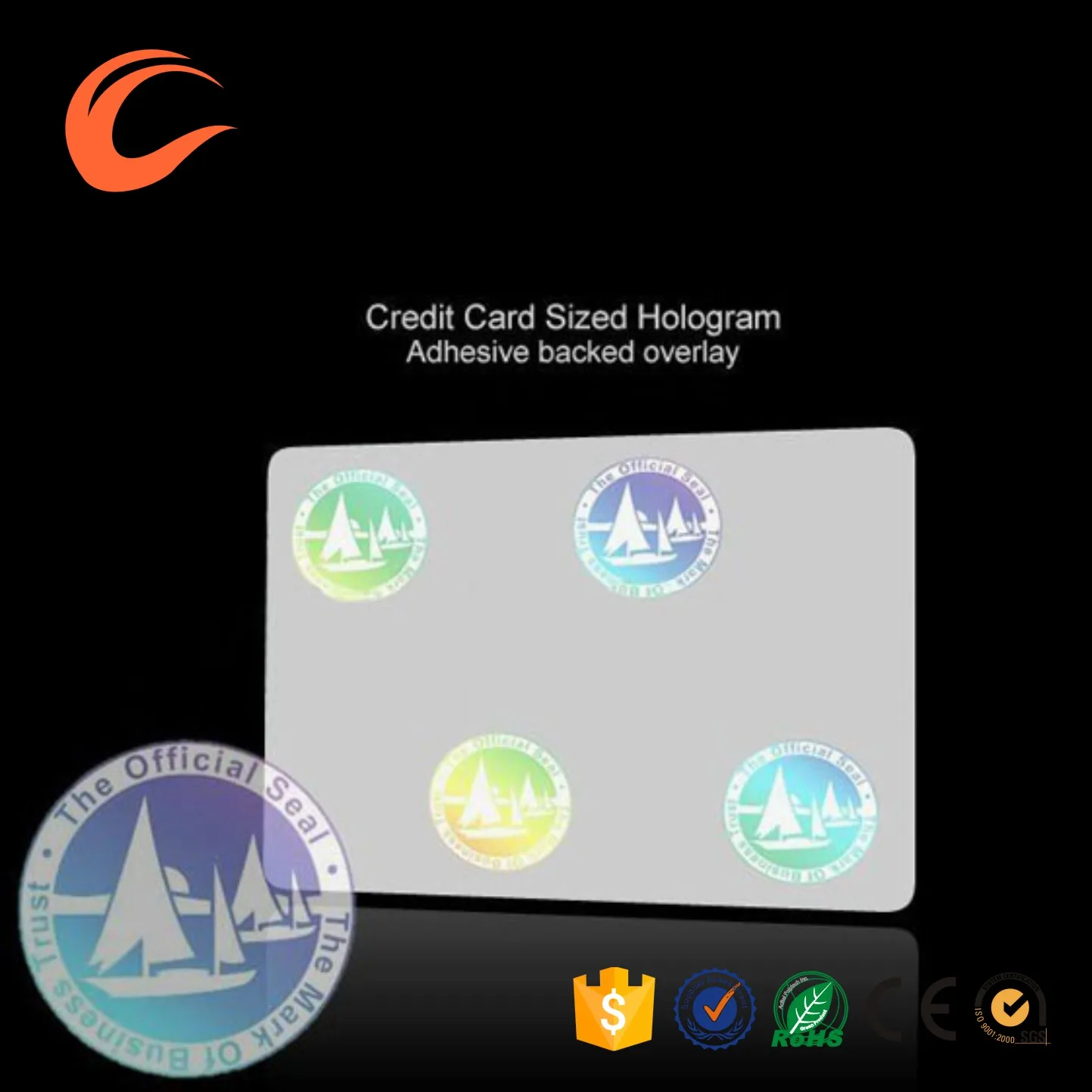 new arrive Customized PVC/ID Card standard custom id card hologram overlay