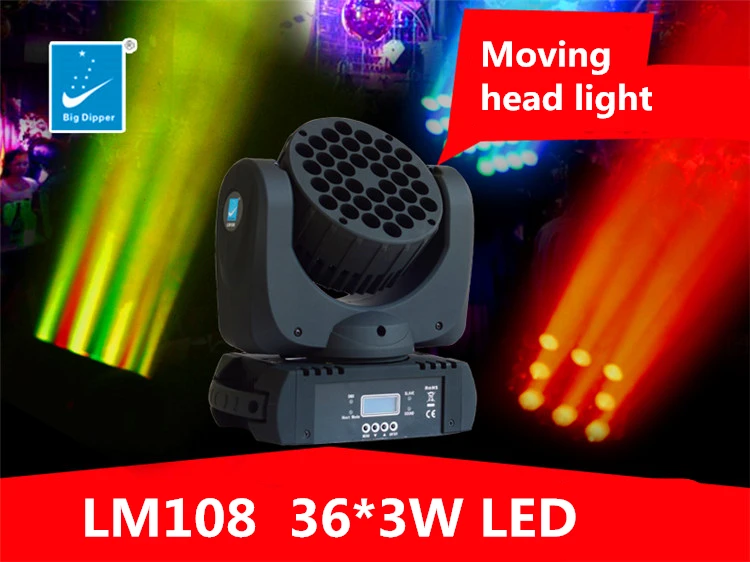 Big Dipper Betopper Sevenstars Lm108 36*3w Rgbw Stage Led Light Moving