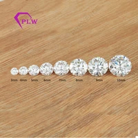 

3mm to 10mm colorless white moissanite diamond price wholesale