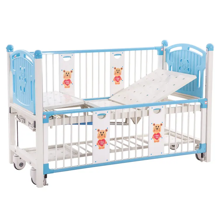 High Quality Steel Framework Movable Children Hospital Bed Kid Bed