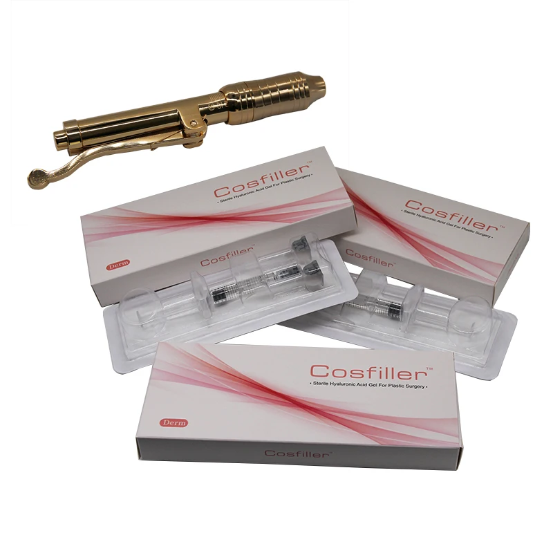 

small particles cross linked hyaluronic acid gel used by hyaluronic pen