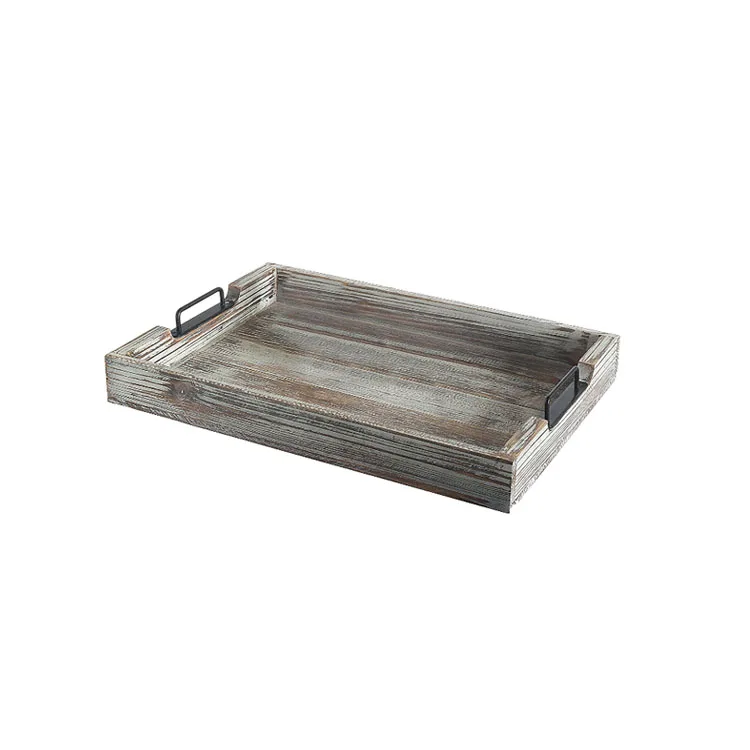 white rustic serving tray