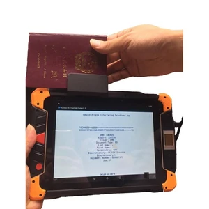 Portable Android Tablet Passport MRZ & 2D Barcode Scanner