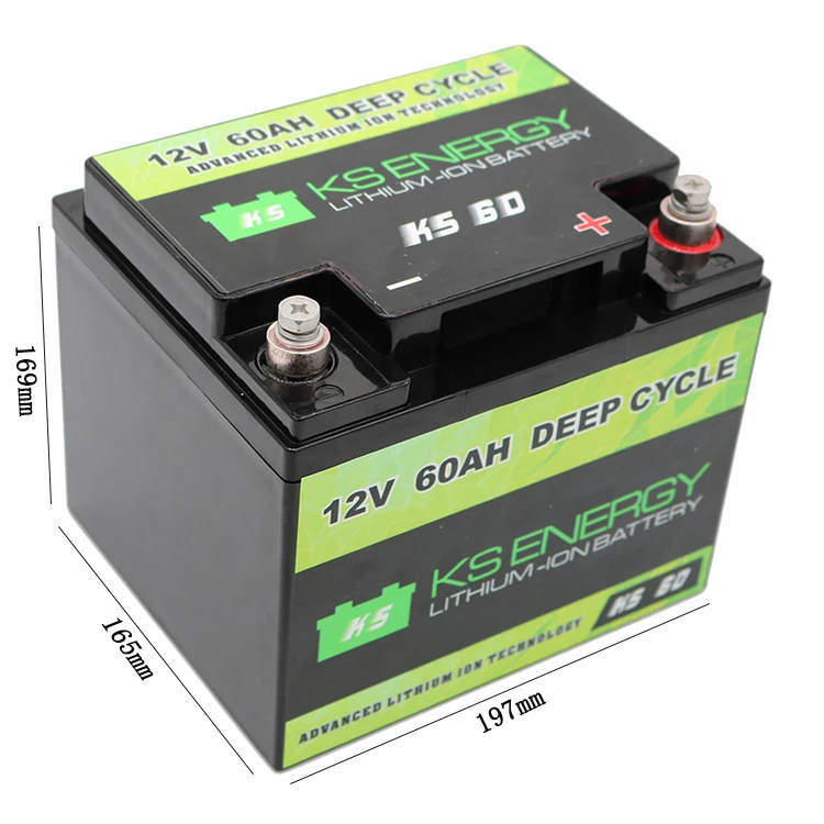 High Quality 12v 60ah Deep Cycle Lifepo4 Batter With 26650 Cell - Buy ...