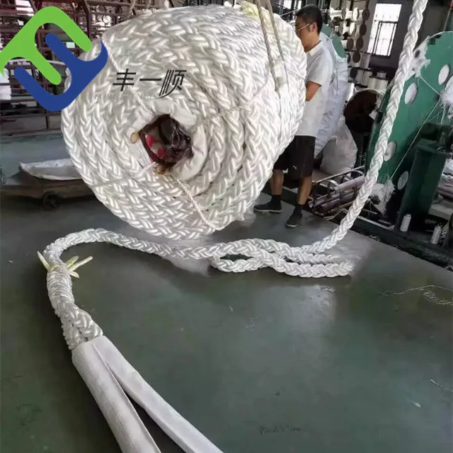 8 Strands Polyester 40mm/48mm/56mm Mooring Rope With CCS Certificate