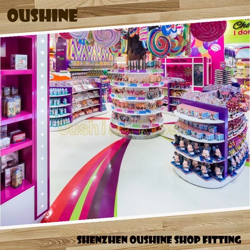 Colourful Multicoloured Candy Store Furniture Candy Display Cabinet ...