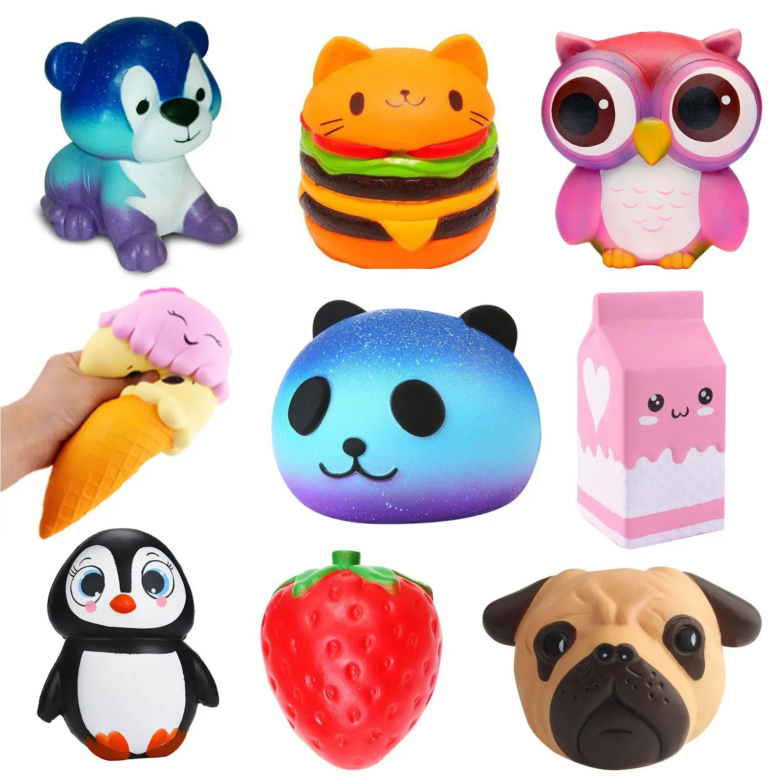 Hot Selling Soft Squeeze Stress Animal Toys Se030 - Buy Soft Squeeze ...