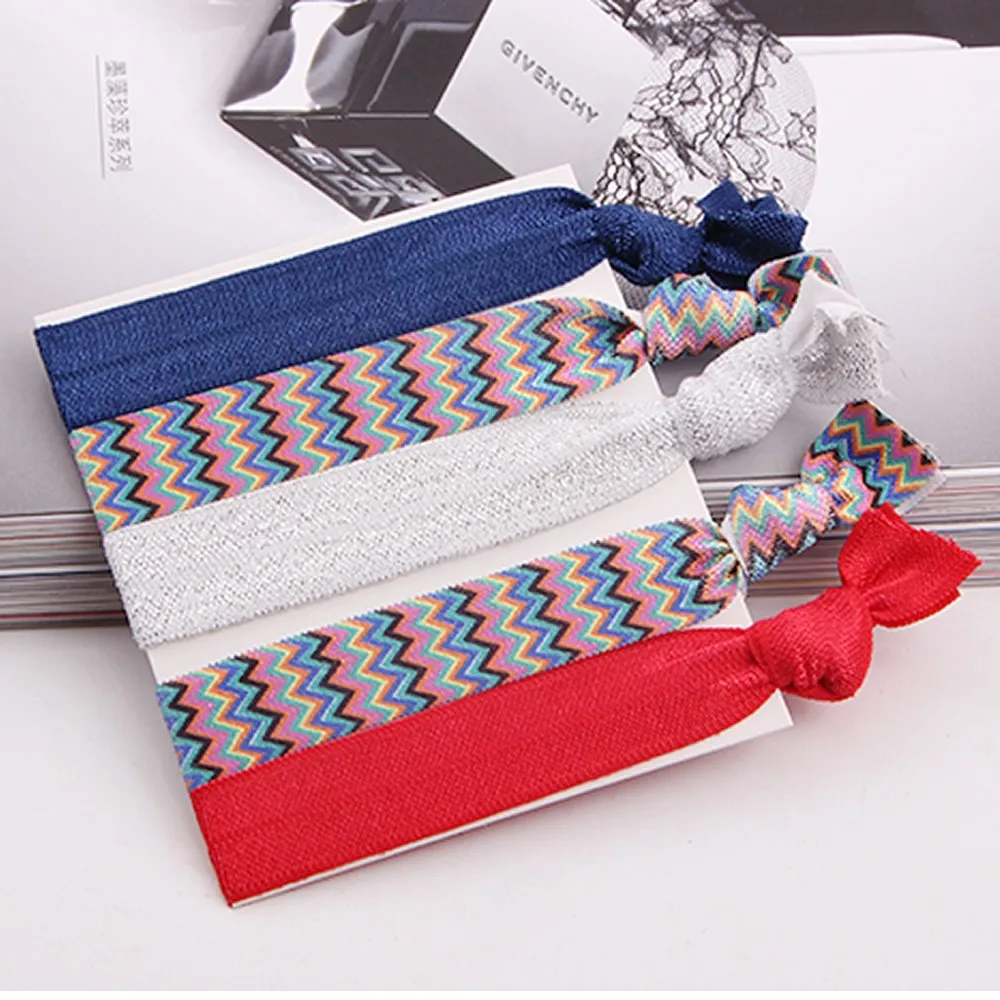 Factory Custom Printed Ribbon Kknekki Hair Ties View Kknekki Hair