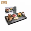 Easy clean rectangle slate tray with rope handle