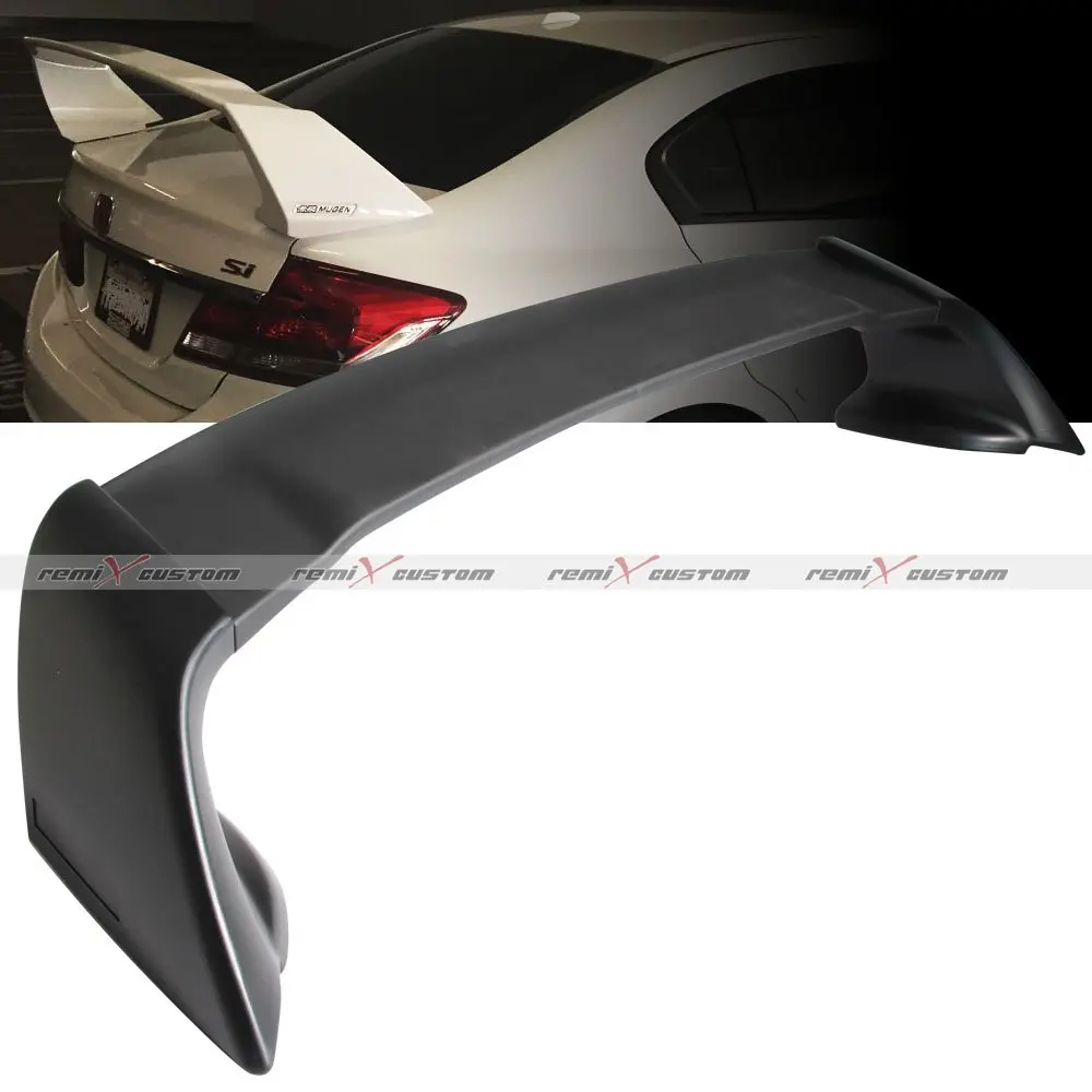 Remix Custom Roof Spoiler for 2012-2015 Honda Civic 4DR Sedan Rear Roof Window Visor Spoiler Wing 13 14