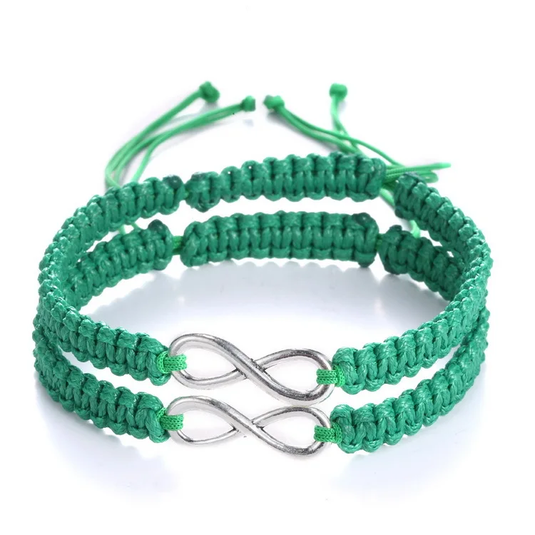 Wholesale Handmade Braided Infinity Rope Bracelet 2019