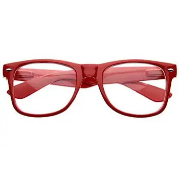 red geek glasses