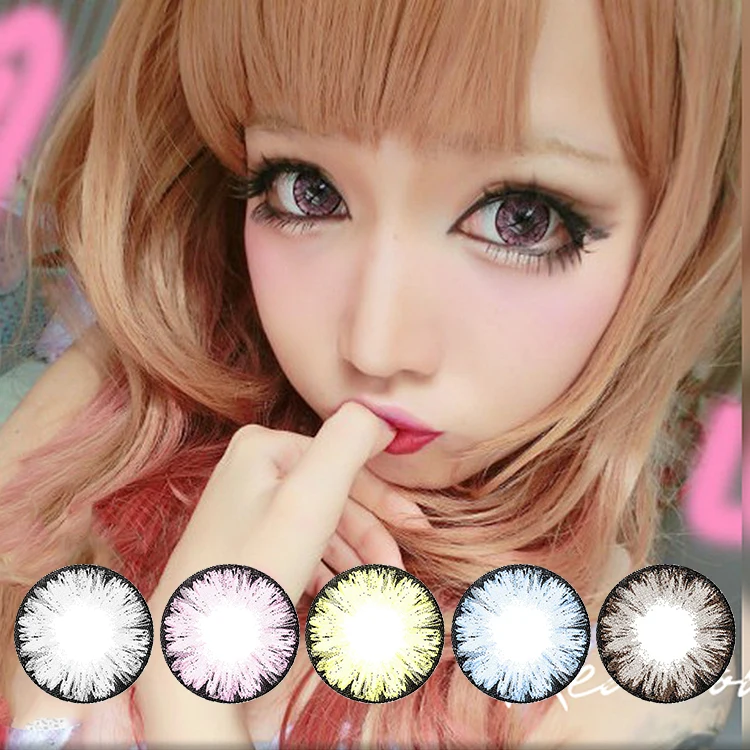 Realcon wholesale cheap soft and super natural attractive looking color contact lens