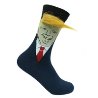 

Funny Gag Gifts Trump Baby DONALD TRUMP HAIR SOCKS UNISEX CREW SOCK