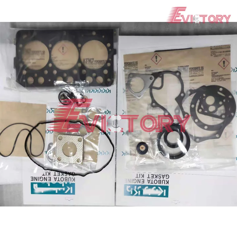 

Genuine new kubota D662 full complete engine cylinder head gasket kit