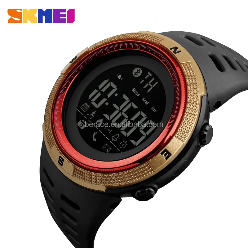 

SKMEI 1250 wholesale Pedometer Call Remind Smart Digital Watches Sports Men Watch