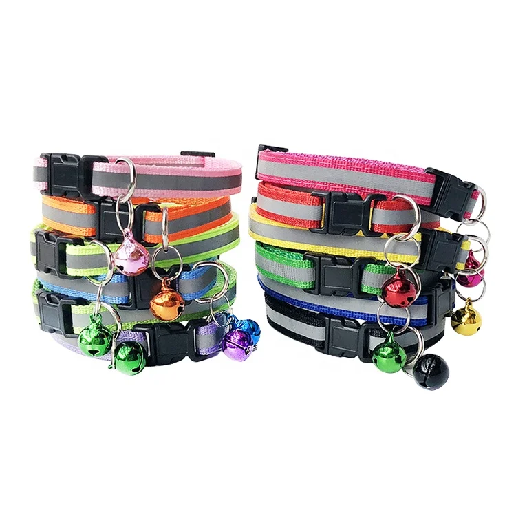 

Amazon Best Seller Reflective Breakaway Cat Collar with Bell, As pictures