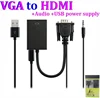 VGA to HDMI Converter Adapter Cable With Audio Output 1080P HDMI Female Adapter USB power supply For PC laptop to HDTV