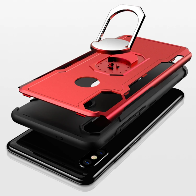 

Original GKK 360 degree rotating ring magnet car holder standing tpu pc mobile phone back cover case for Xiaomi Redmi Note 7