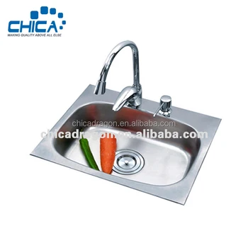 small stainless steel basin