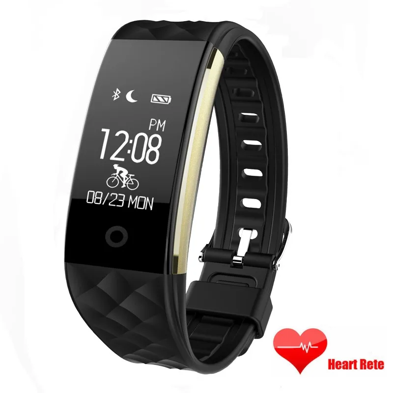 

Original S2 BT SmartBand Heart Rate Monitor Waterproof Wristband Bracelet Push SMS Fitness tracker for Android IOS Phones