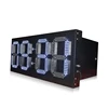 outdoor waterproof led clock 12 inch time temperature display