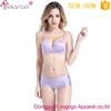 Newest Design Hot Girls Strapless Seamless Adjustable Lingerie Sexy Lady Underwear Set