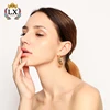 ELX-01121 new styles handmade 18k gold earring womens special beauty round gold earring fashion styles hoop earring for women