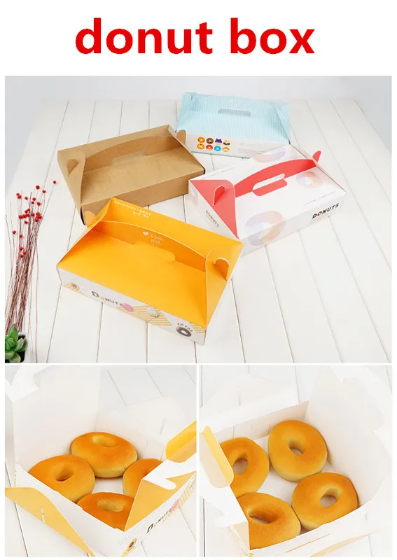 Wholesale Custom Print And Logo Mini Cardboard Donut Packaging Box