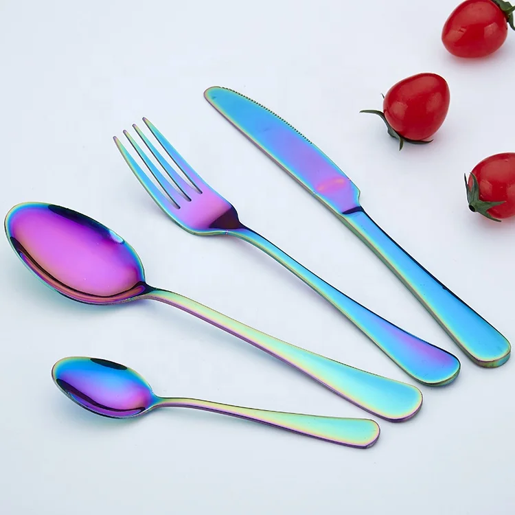 

Rainbow High Quality Elegant Cutlery Set Stainless Steel, Black