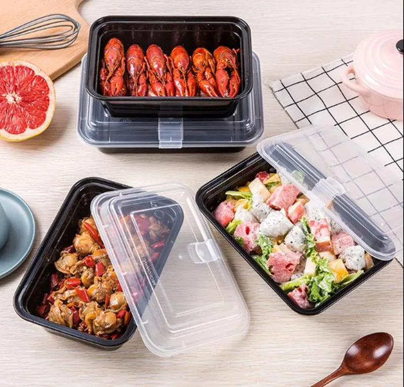 

2019 best selling products disposable plastic food container with lid