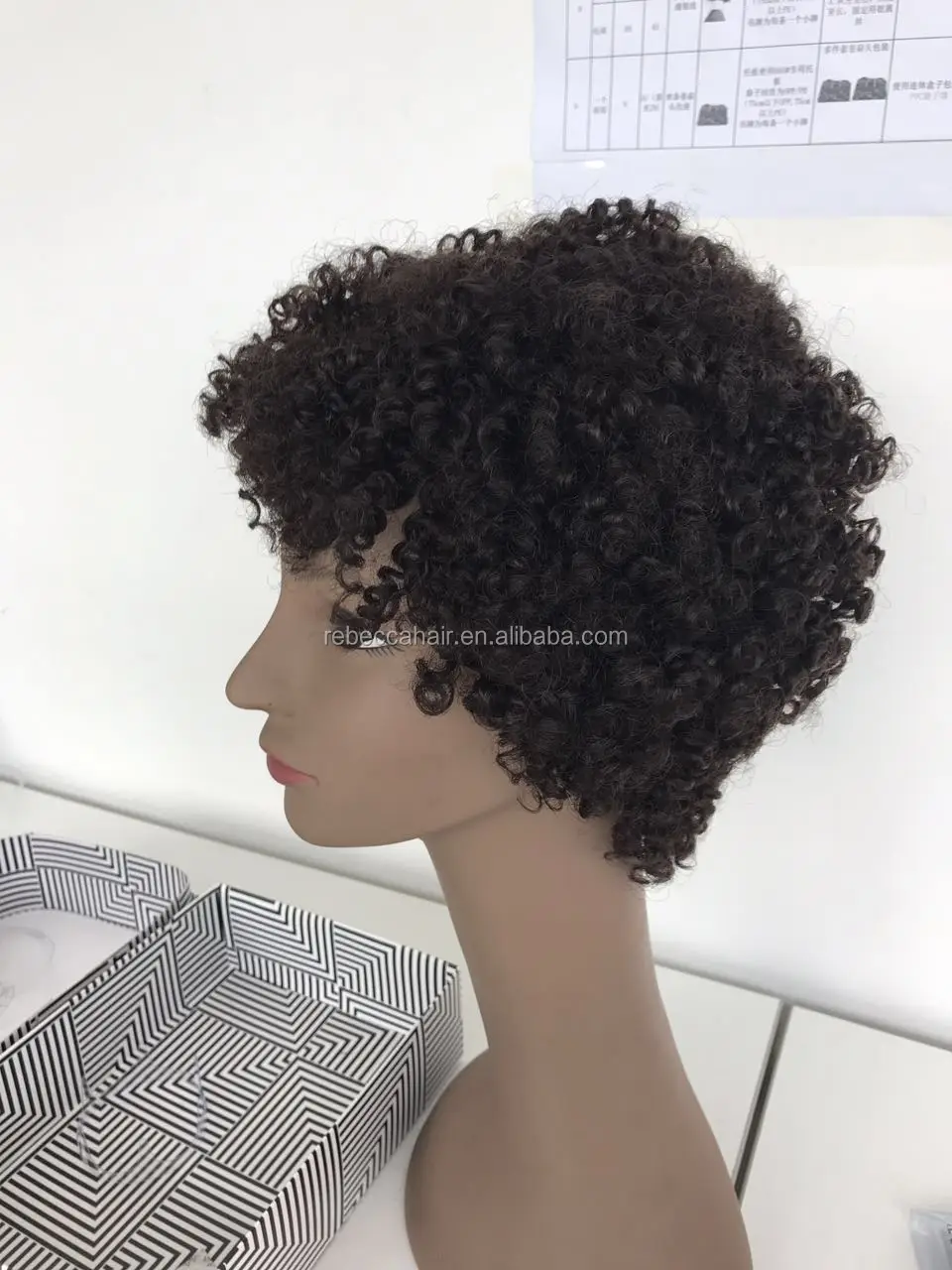 レベッカファッションノーブルレミーヘアブラジルの髪新製品バージン人毛ウィッグ Buy 人間の髪かつら 機械製かつら レミーの毛 Product On Alibaba Com