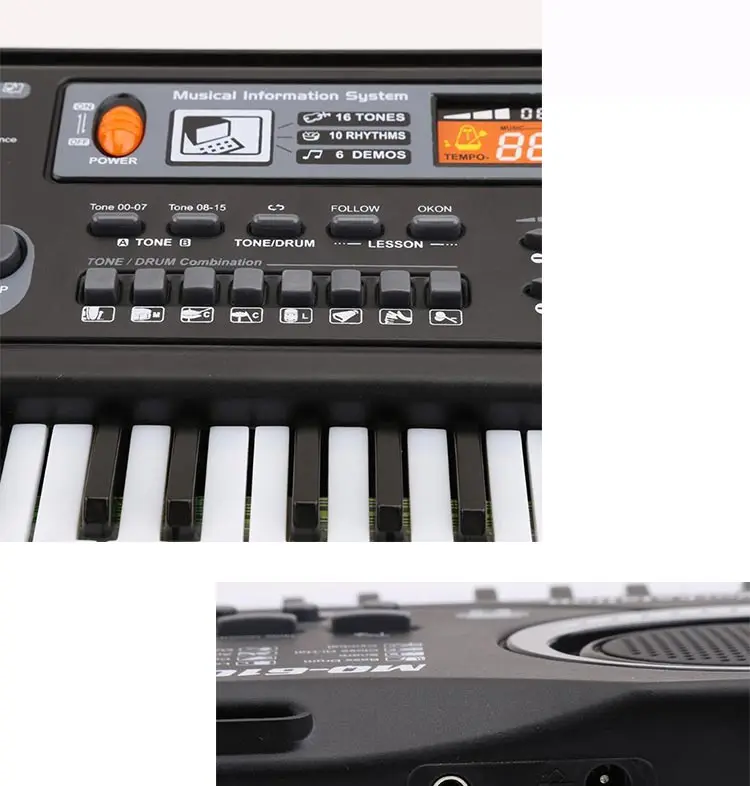 plastic toy piano