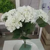 wedding white hydrangea fabric flowers making