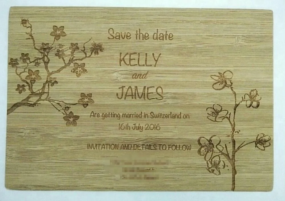 
High Quality Custom Bamboo Wooden Business Cards 