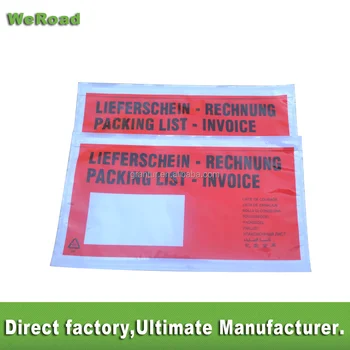 Dl Plastic Enclosed Express Lieferschein Rechnung Custom Mailing Bags Ng List Envelope Receipt