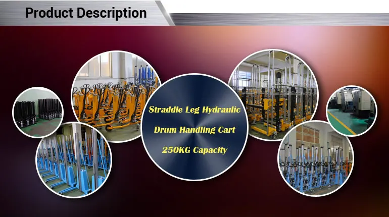 Hydraulic Straddle Leg Drum Handling Truck