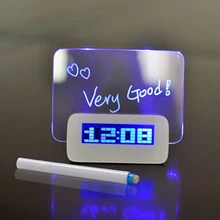 Populární digitální hodiny / budík s možností poznámky
