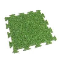 

Shanghai RY Lawn 8800 Dtex Artificial Grass on Flat Roof Interlocking Artificial Grass Tiles Customized