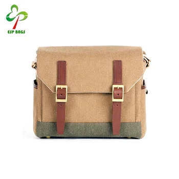 vintage canvas camera bag