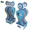 Irregular S Shaped Gravity Feed Display Stand Mineral Substance Water Bottle Display Stands Joyshaker