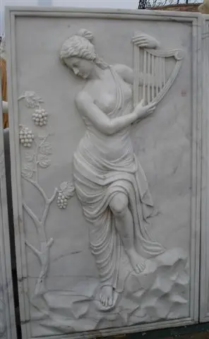 
Nice decoration hand carved wall pattern sculpture marble stone relief carving 