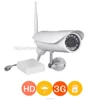 Full 720P HD outdoor waterproof motion detection camera 3g video surveillance rohs security camera with sd card &sim card